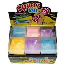 Dozen Wholesale Squishy Stress Cubes with Mix Color Plain Design - Trendy Stress Relief