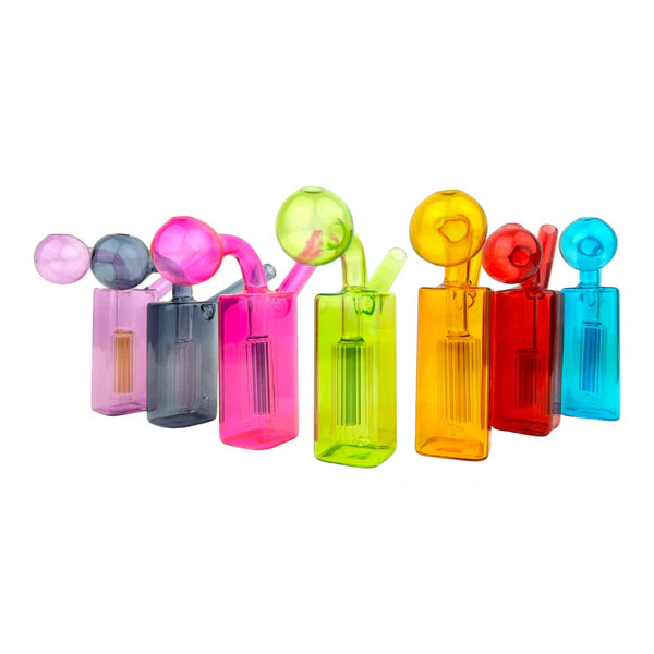 5" Rectangle Glass Oil Burner (Assorted Colors)