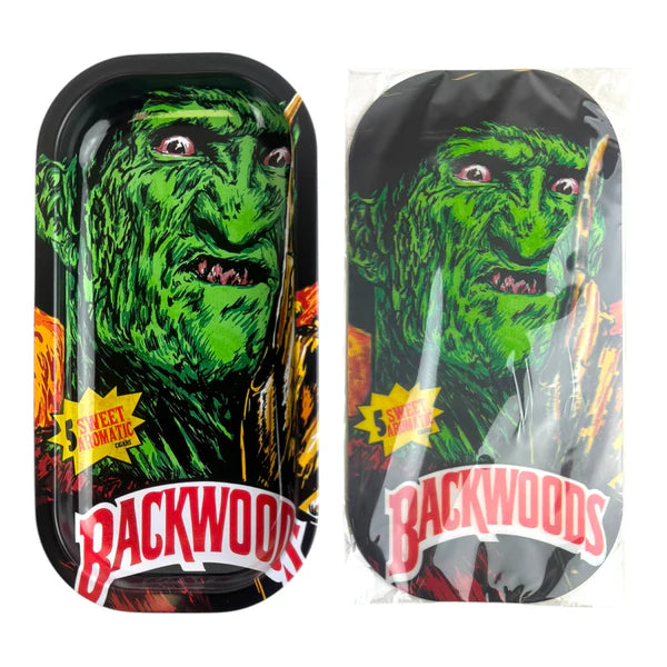 BW3D Small Metal Rolling Tray With Magnetic Lid 8" X 4"