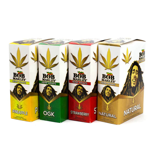 Bob Marley Hemp Wraps (2pk / 25pc Display)