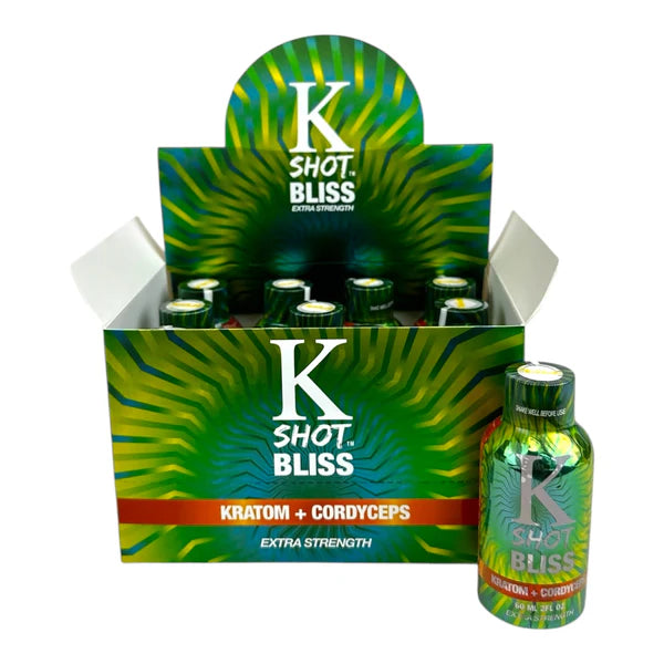 K Shot Bliss 60ml + Cordyceps liquid Shot - 12pc Display