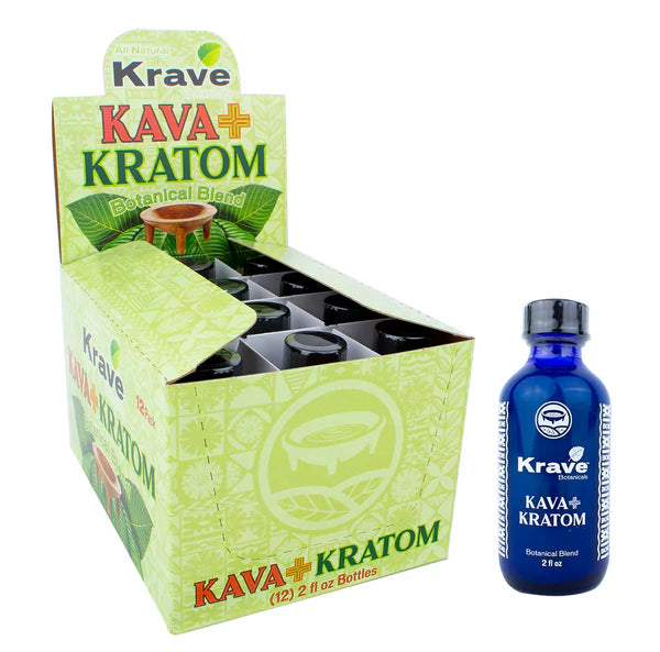 KR Kava Liquid Shots - Botanical Blend 2 fl oz (12pcs/Display)
