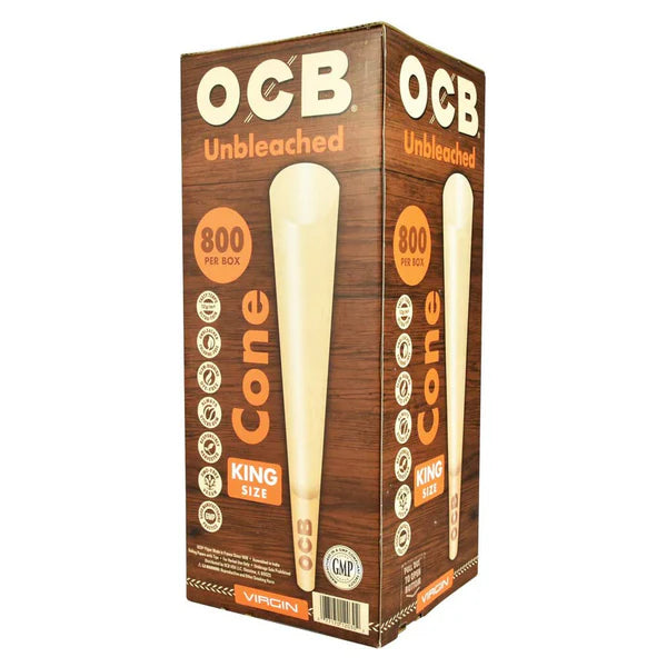 OCB Unbleached Virgin Cone  King Size (800/Per Box)