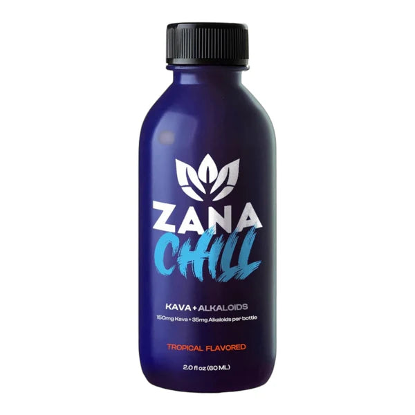 Za Chill+Kava Tropical Liquid Shots 2.0floz / 60ml- 12pcs/Display 8Dis/Case