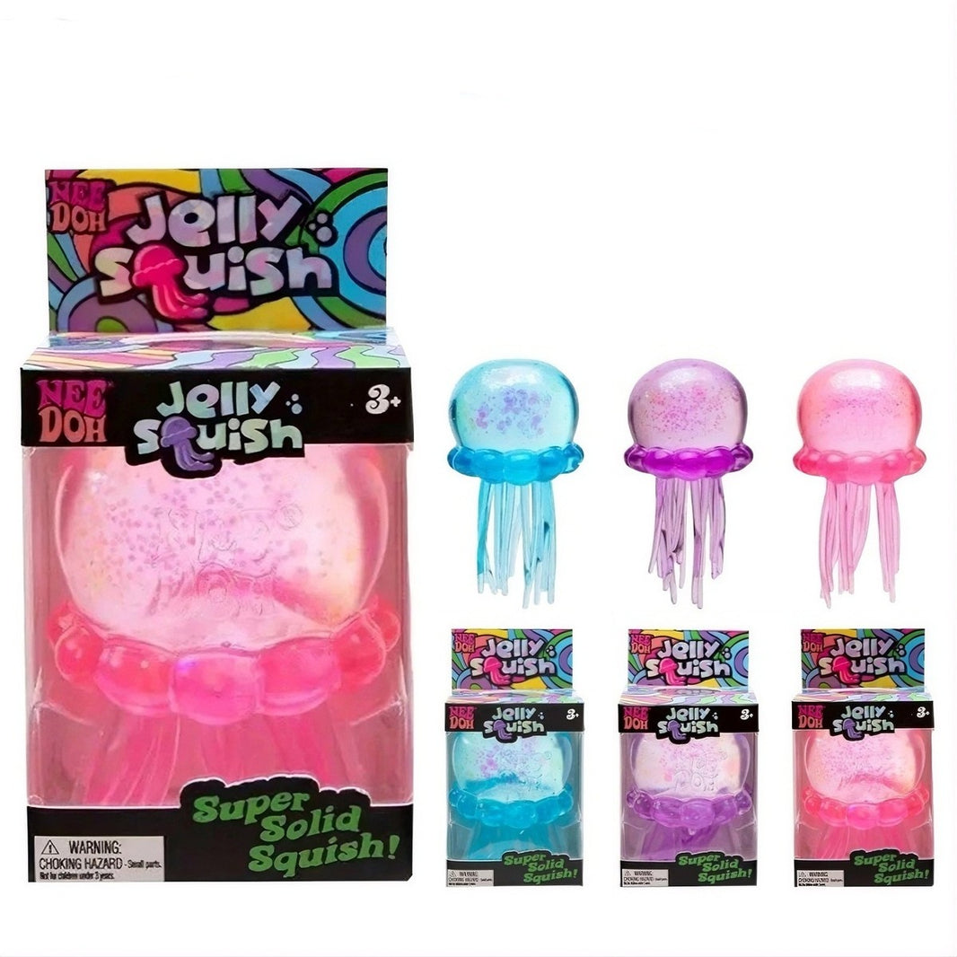 NeeDoh Simulated Octopus Stress Relief Squeeze Sensory Toy Jellyfish Shape Toys
